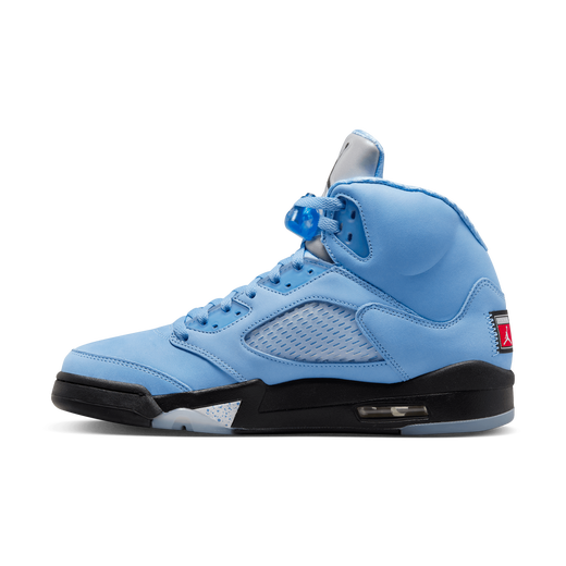 Air Jordan 5 Retro UNC University Blue Black White Basketball Shoes - Men's Sneakers for Sports & Casual Wear | Perfect for Court Games, Street Style & Sneaker Collection