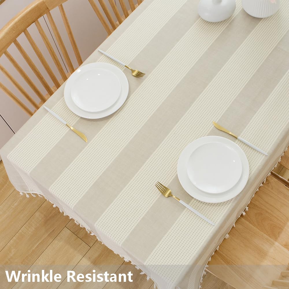 TruDelve Grey Cotton Tablecloth - 70