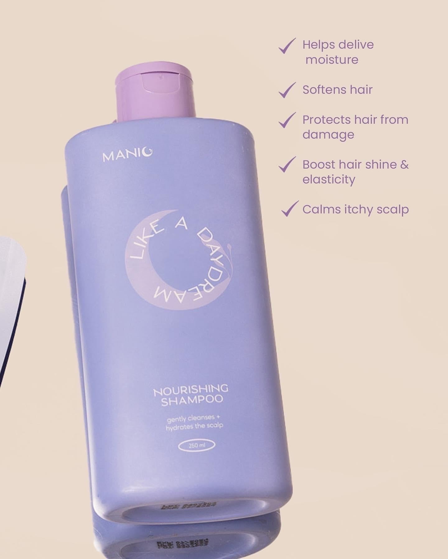 Manic Beauty Shampoo & Conditioner Set with Cosmic Love Hair Mist - 3 Pack (2.82 Fl Oz Each) | Sulfate-Free Hair Care for Color-Treated & Damaged Hair | Perfect for Travel, Gym & Daily Styling