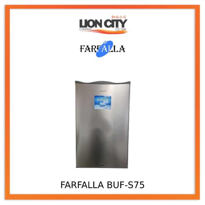 Farfalla BUF S75 75/73L Upright Freezer - Energy Efficient Standalone Deep Freezer for Home, Restaurant & Commercial Use - Perfect for Storing Frozen Foods, Ice Cream & Bulk Groceries