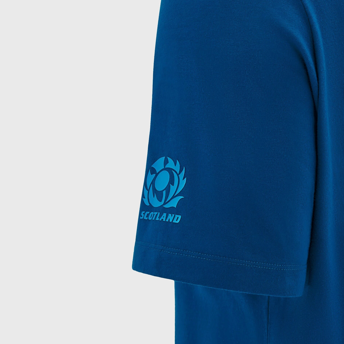 Scotland Rugby Fan Macron Cotton T-Shirt - Navy Blue Casual Tee for Men - Perfect for Game Day & Casual Wear