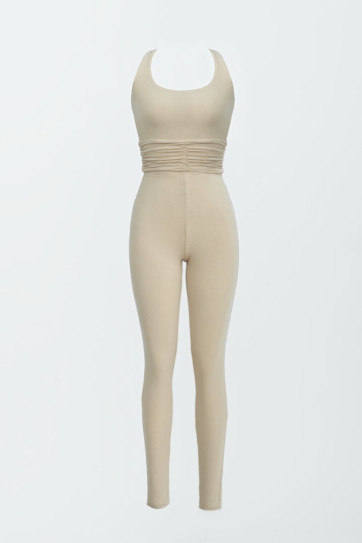 Naida Ruched Romper for Women - Stylish Coconut Color One Piece Jumpsuit | Perfect for Summer Outfits, Beach Vacations & Casual Wear