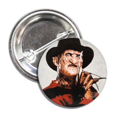 Freddy Krueger Nightmare on Elm Street Collectible Pin Badge - Horror Movie Merchandise for Fans, Cosplay & Costume Accessories