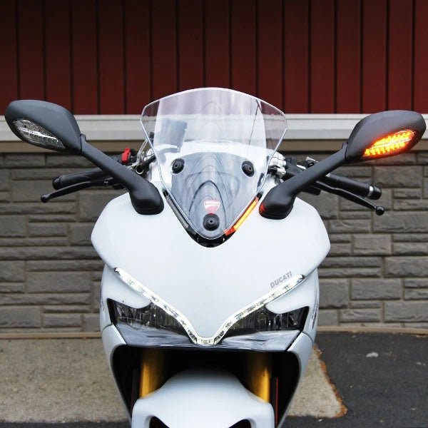 Ducati Supersport 939 Front Turn Signals LED Lights (2017-Present) - Compatible with Motorcycle, Bike, and Scooter - Perfect for Night Riding and Safety Enhancement