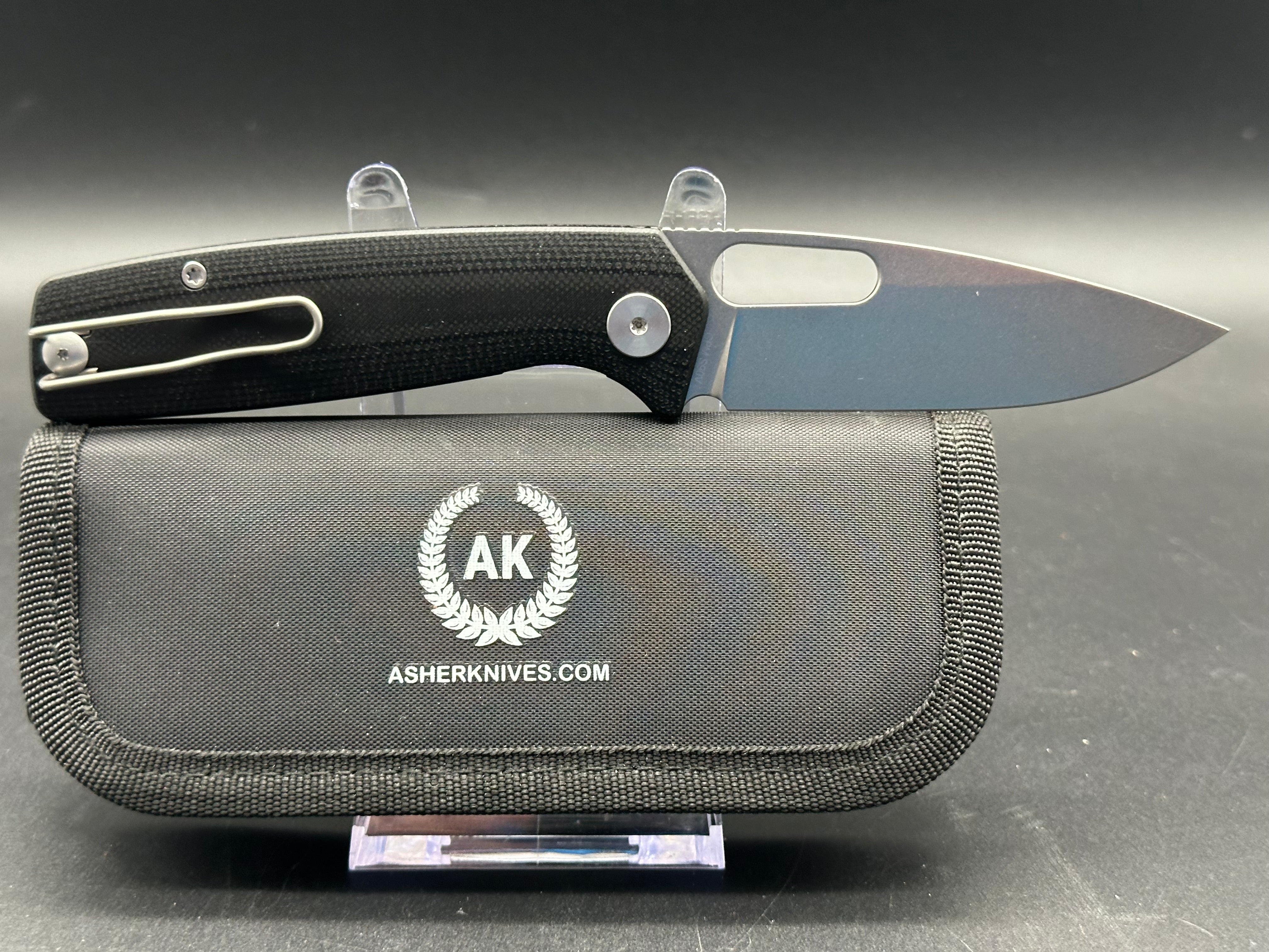 Asher Spiro G10 Folding Knife - 3.2