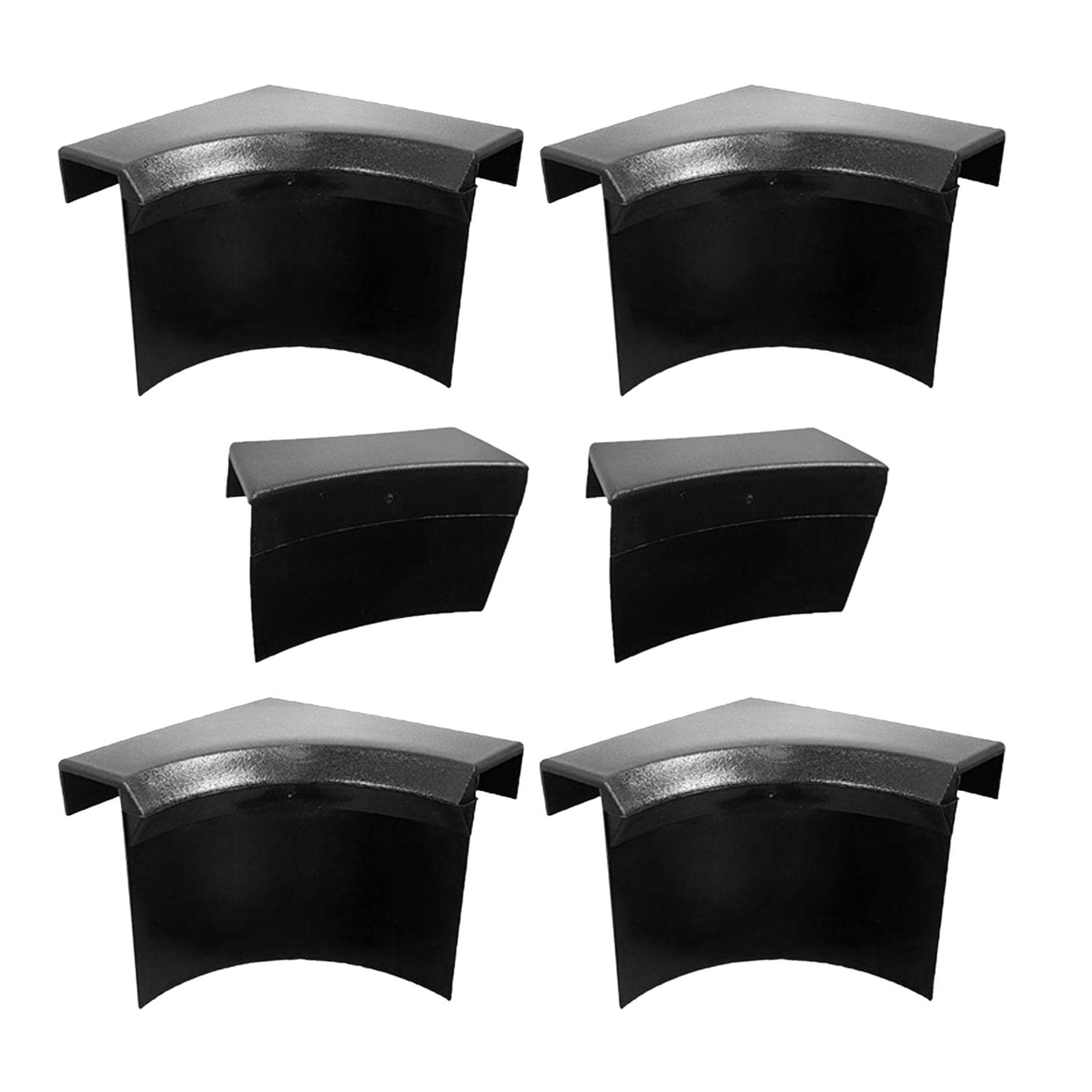 6-Piece Billiards Table Pocket Liner Set - Black Replacement Pool Table Liners (4 Corner + 2 Side) for Snooker & Pool Tables - Perfect for Home Game Rooms, Bars, and Professional Billiards Maintenance