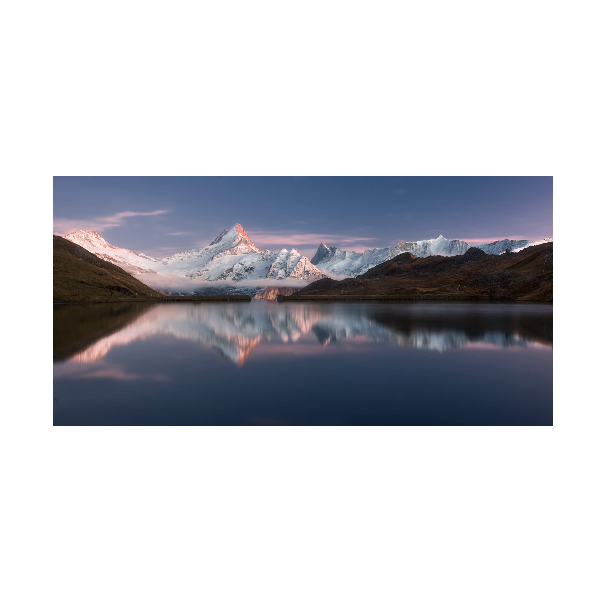 Trademark Fine Art 'Lake Bahalpsee' Canvas Wall Art Print by Valeriy Shcherbina - Stunning Landscape Painting for Living Room, Bedroom & Office Decor