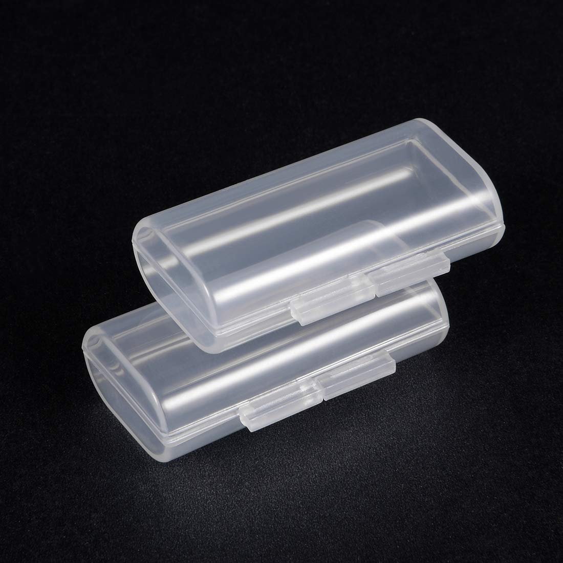 uxcell 10-Piece Clear AAA Battery Storage Case Holder - Holds 2 AAA Batteries Each | Perfect for Home, Office & Travel Organization