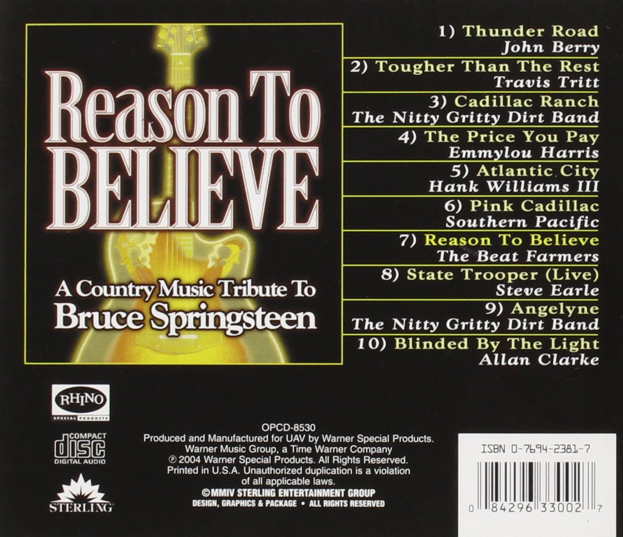 Reason to Believe: Country Music Tribute to Bruce Springsteen Album | Honoring The Boss with Heartfelt Covers | Perfect for Country Fans & Springsteen Enthusiasts | Great for Road Trips, BBQs & Relaxing Evenings