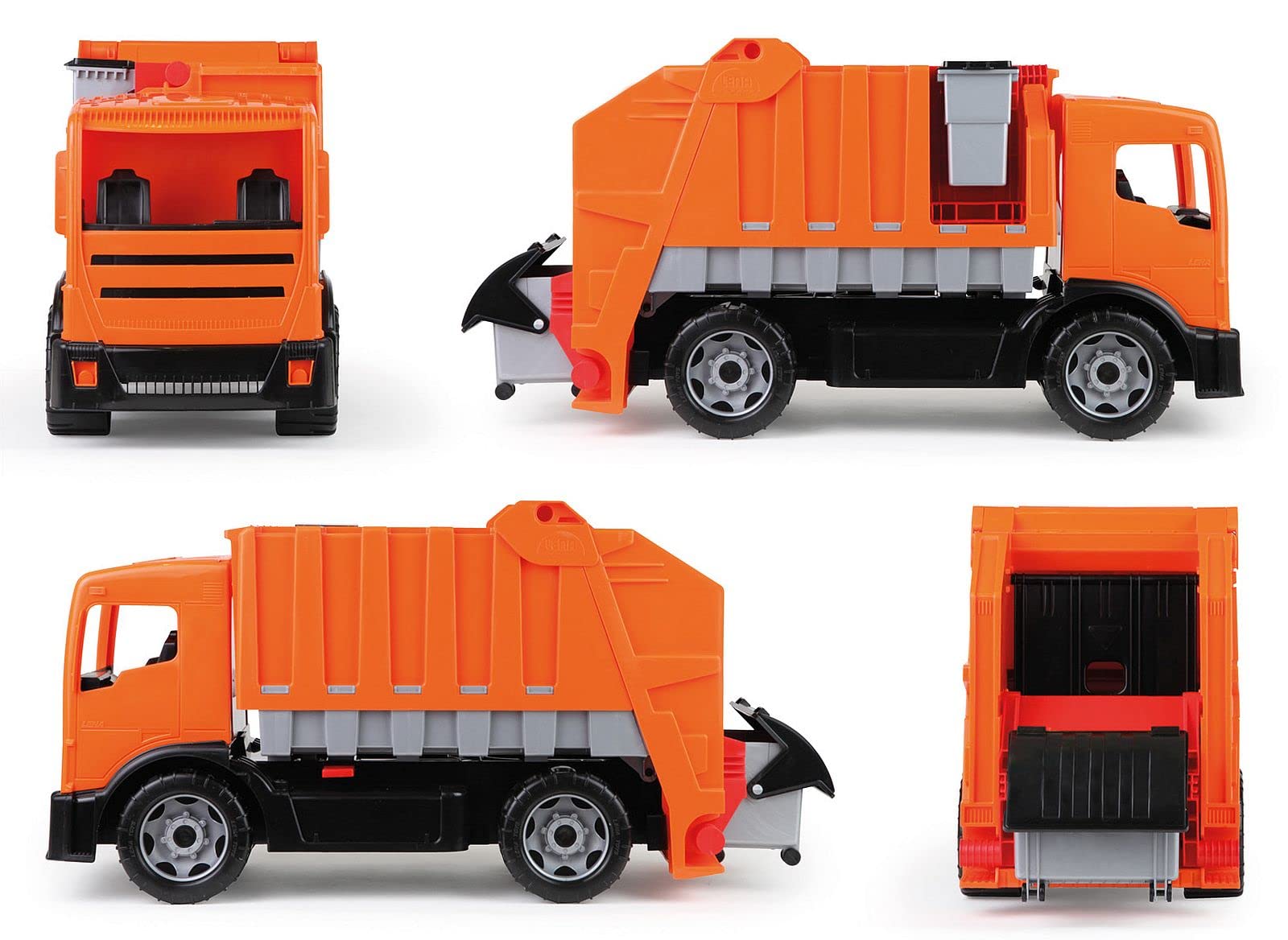 Ksmtoys Construction Toys - Powerful Giants Toy Garbage Truck with Garbage & Recycle Bin, Yellow & Black Dumpster Truck for Kids Ages 3+ | Pretend Play, Educational Toy for Boys & Girls | Perfect for Recycling Awareness & Role-Playing Games