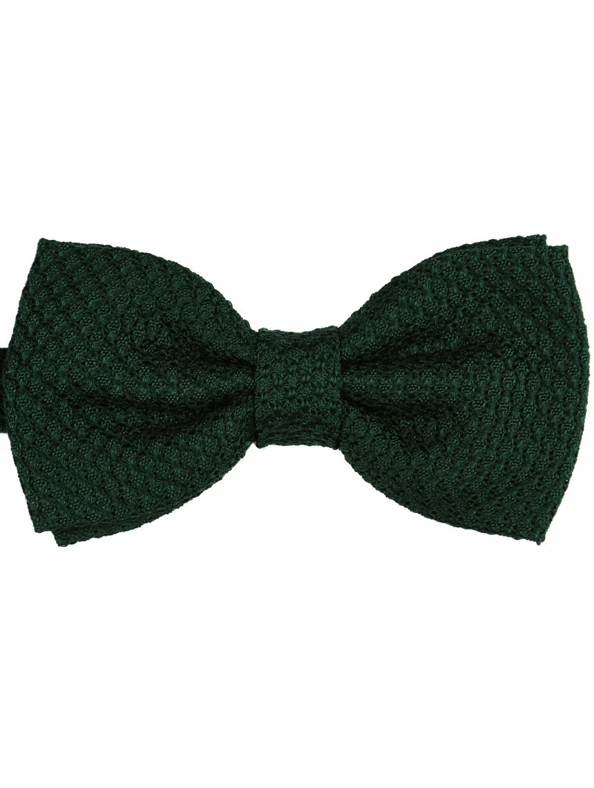 DÉCLIC Grenadine Bow Tie for Men - Stylish Green Silk Bow Tie for Weddings, Parties & Formal Events - Perfect Gift for Grooms & Fashion Enthusiasts