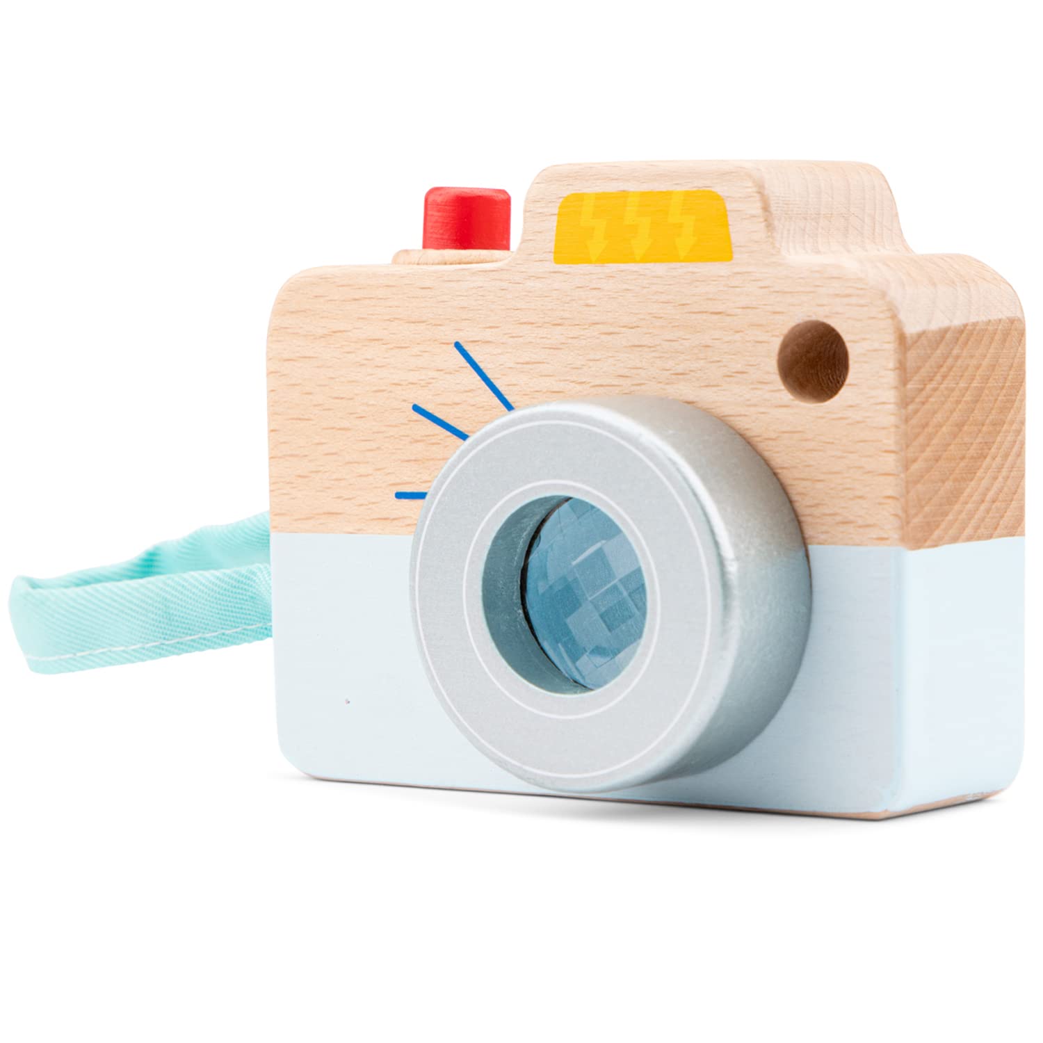 Vintage Wooden Toy Camera for Kids - Classic Retro Photography Play - Perfect for Imaginative Play, Role-Playing & Childhood Development
