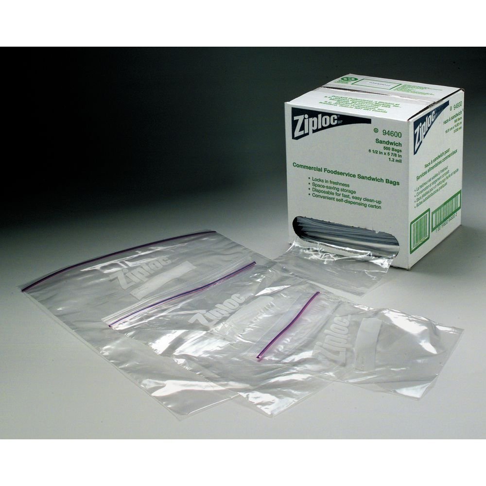 Diversey Ziploc DRA94603 2 Gallon Sandwich Storage Bags - 100 Count Pack | Food Storage, Meal Prep & Freezer Safe Bags for Home & Office Use