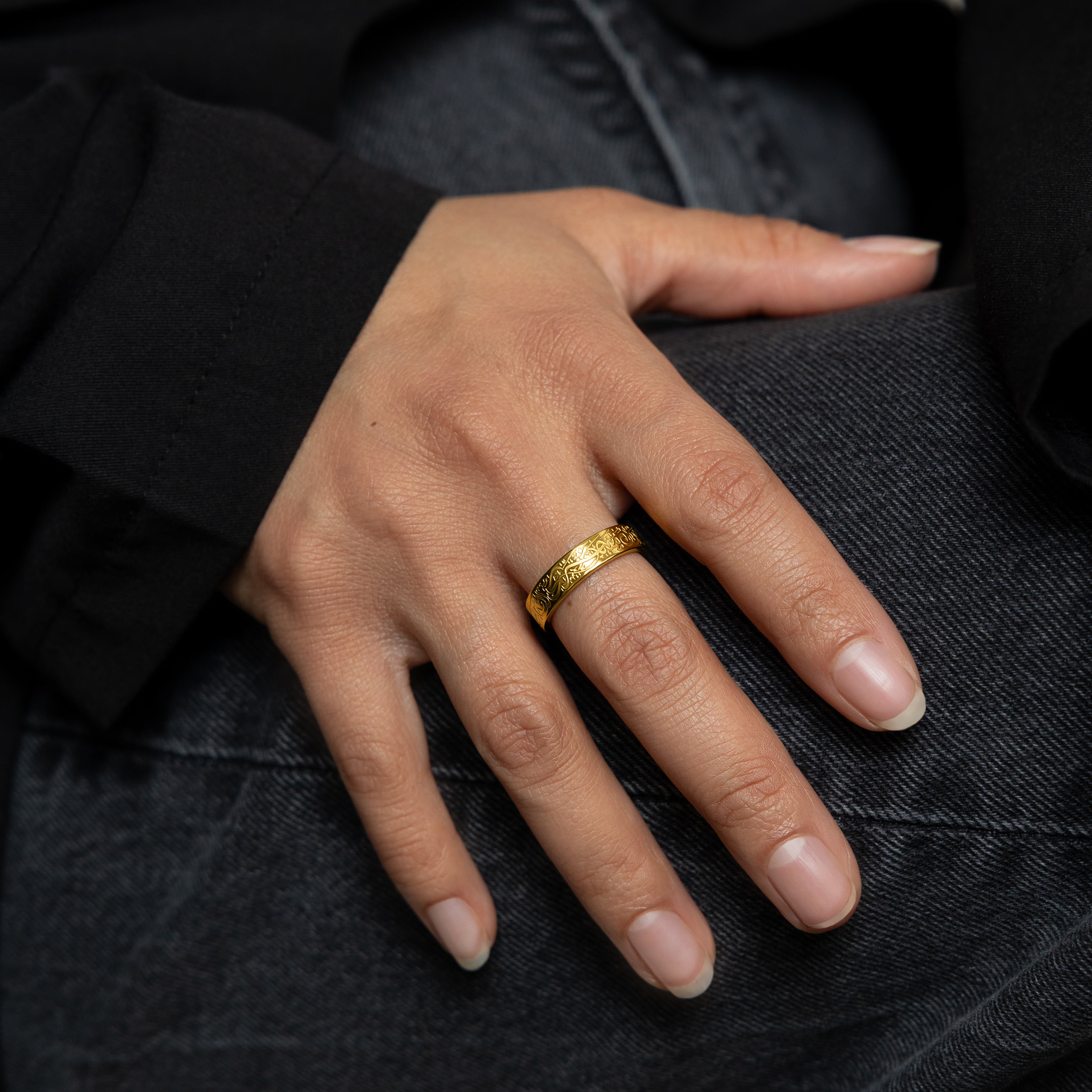 Rumi Quote Ring - 'You Are The Universe in Ecstatic Motion' Inspirational Jewelry for Women, Spiritual Gift for Meditation & Yoga Lovers