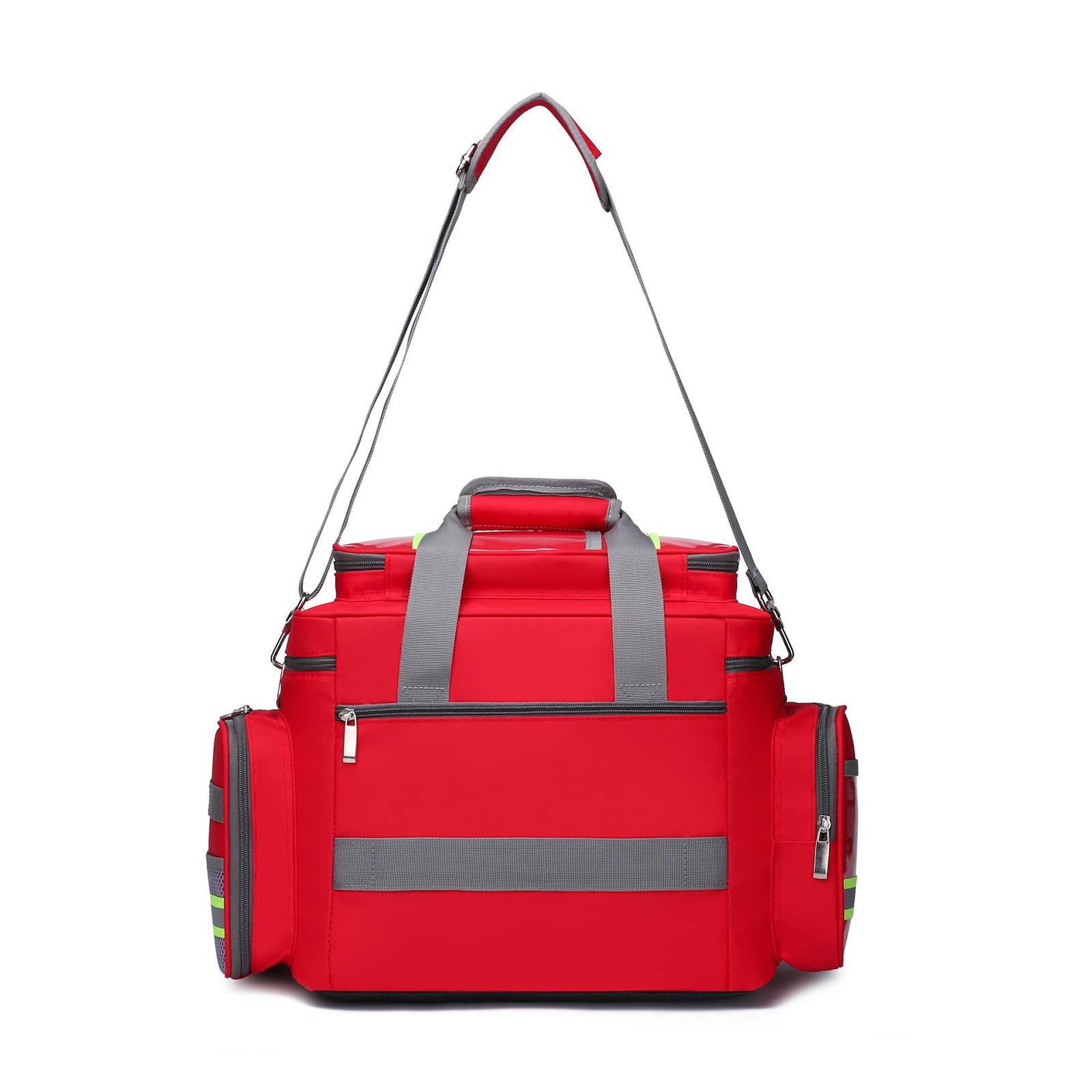 First Aid Kit Bag - Large Capacity Waterproof Emergency Medical Bag with Reflective Strips & Multiple Pockets for Outdoor, Travel, Camping, Hiking - Empty First Responder Rescue Pouch (Only Bag)