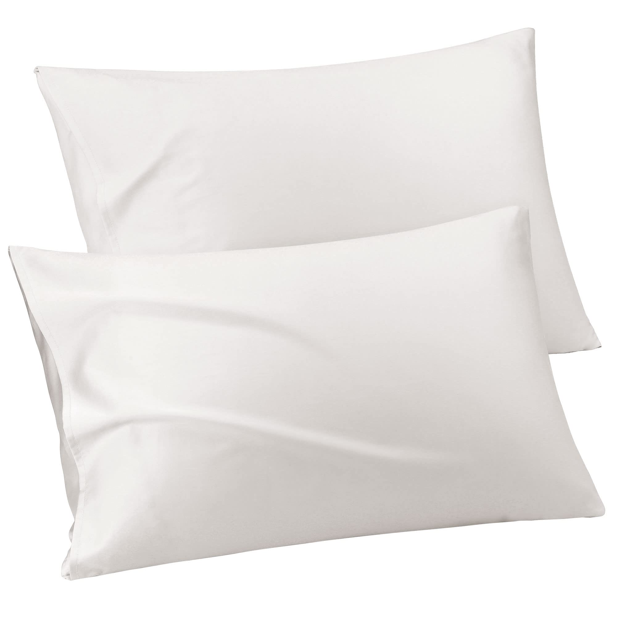 Soft Cotton Queen Pillowcases Set of 2 - Breathable for Comfortable Sleep