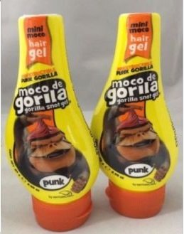 Gorilla Snot Punk Hair Gel 2.99oz Travel Size (2 Pack) - Strong Hold Styling Gel for Spikes, Mohawks & Crazy Styles - Perfect for Concerts, Cosplay & Bold Hair Looks