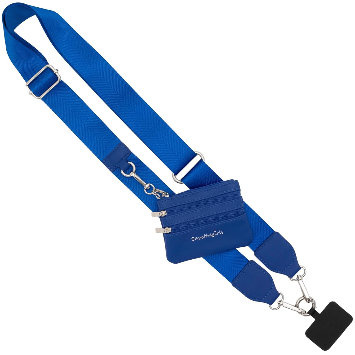 Clip & Go Phone Strap – Cross Body Phone Lanyard with Zipper Wallet Pouch – Stylish Phone Chain Purse Badge Holder for Everyday Convenience and Hands-Free Use
