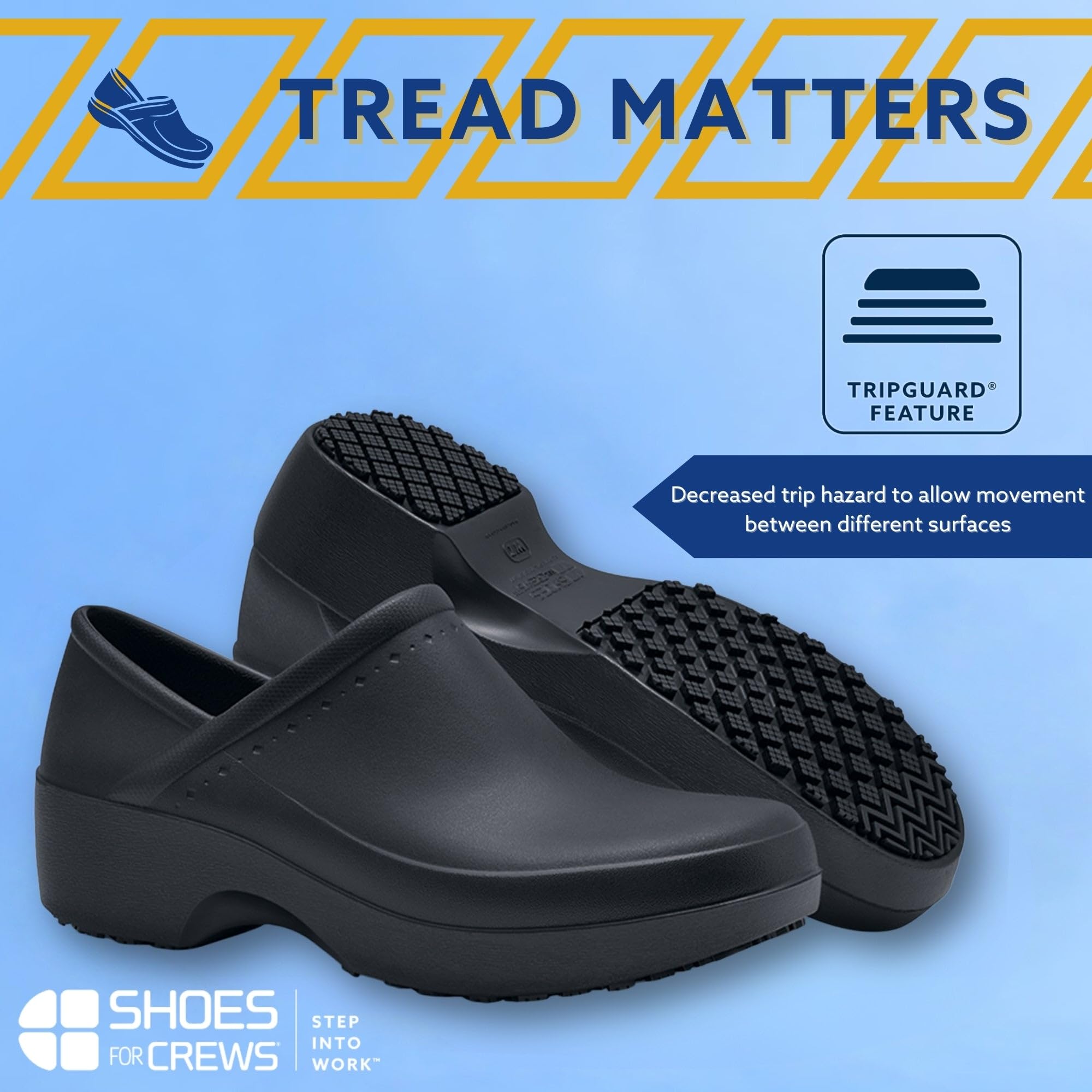 Slip Resistant Waterproof Leather Clogs for Women - Non-Slip Work Shoes for Chefs, Nurses, Kitchen & Garden - Black Slip-On Clogs for Food Service & Healthcare Professionals