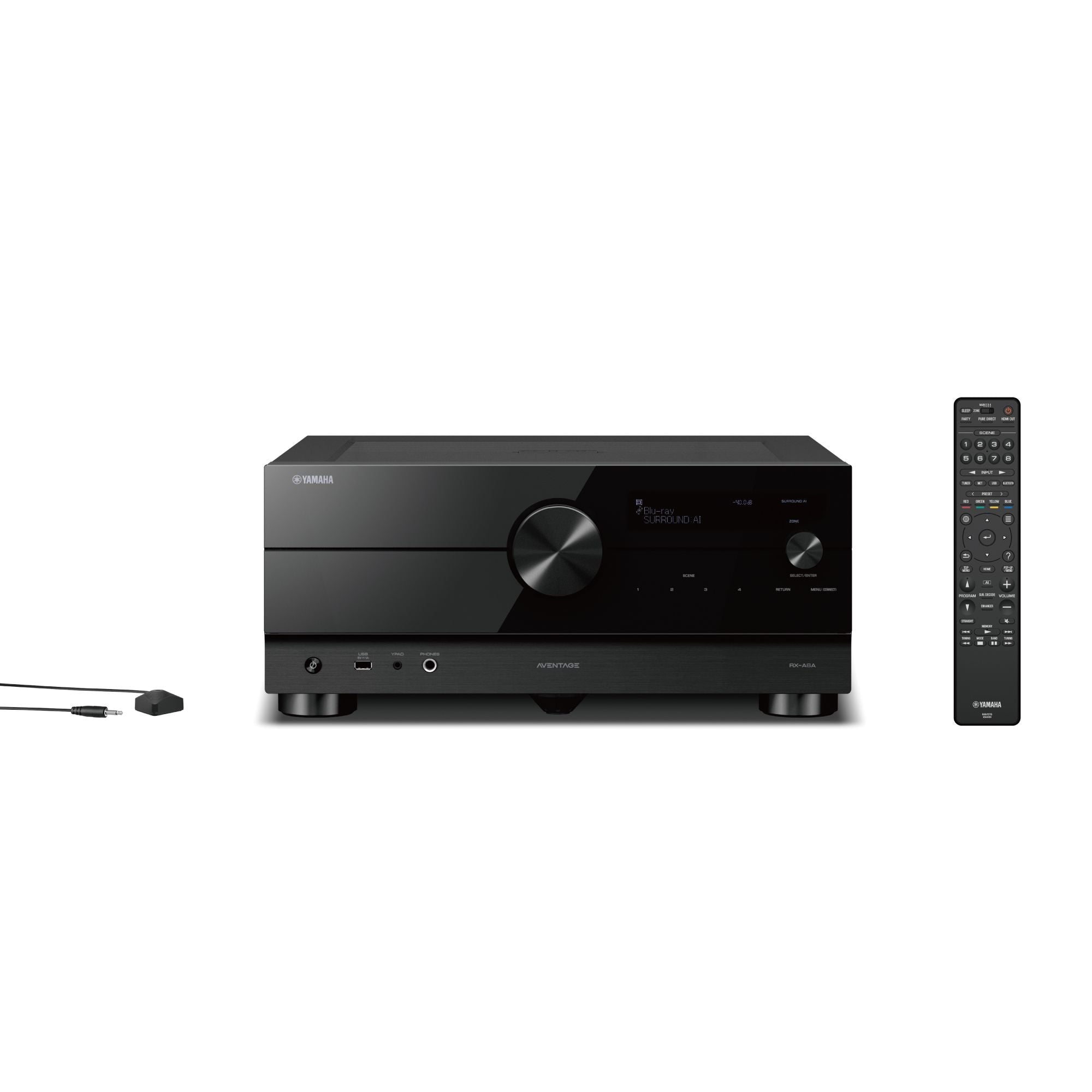 Yamaha RX-A6A 8K AV Receiver - 7.2 Channel Home Theater System with Dolby Atmos, Wi-Fi, Bluetooth, and Alexa Voice Control - Perfect for Movie Nights and Gaming