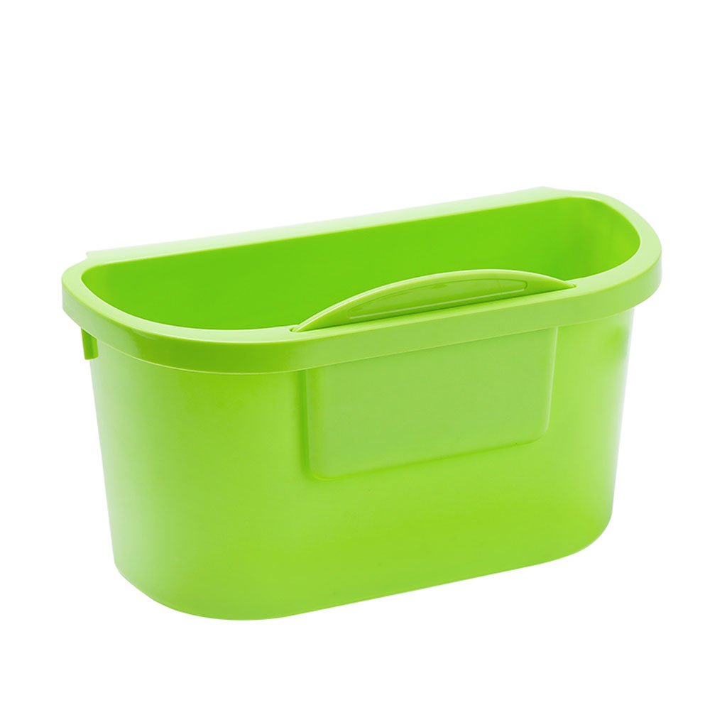 YXD Hanging Trash Can for Kitchen - Under Cabinet, Tabletop, or Hidden Storage - Green Garbage Bin for Household Waste Disposal (Perfect for Small Spaces & Organized Kitchens)