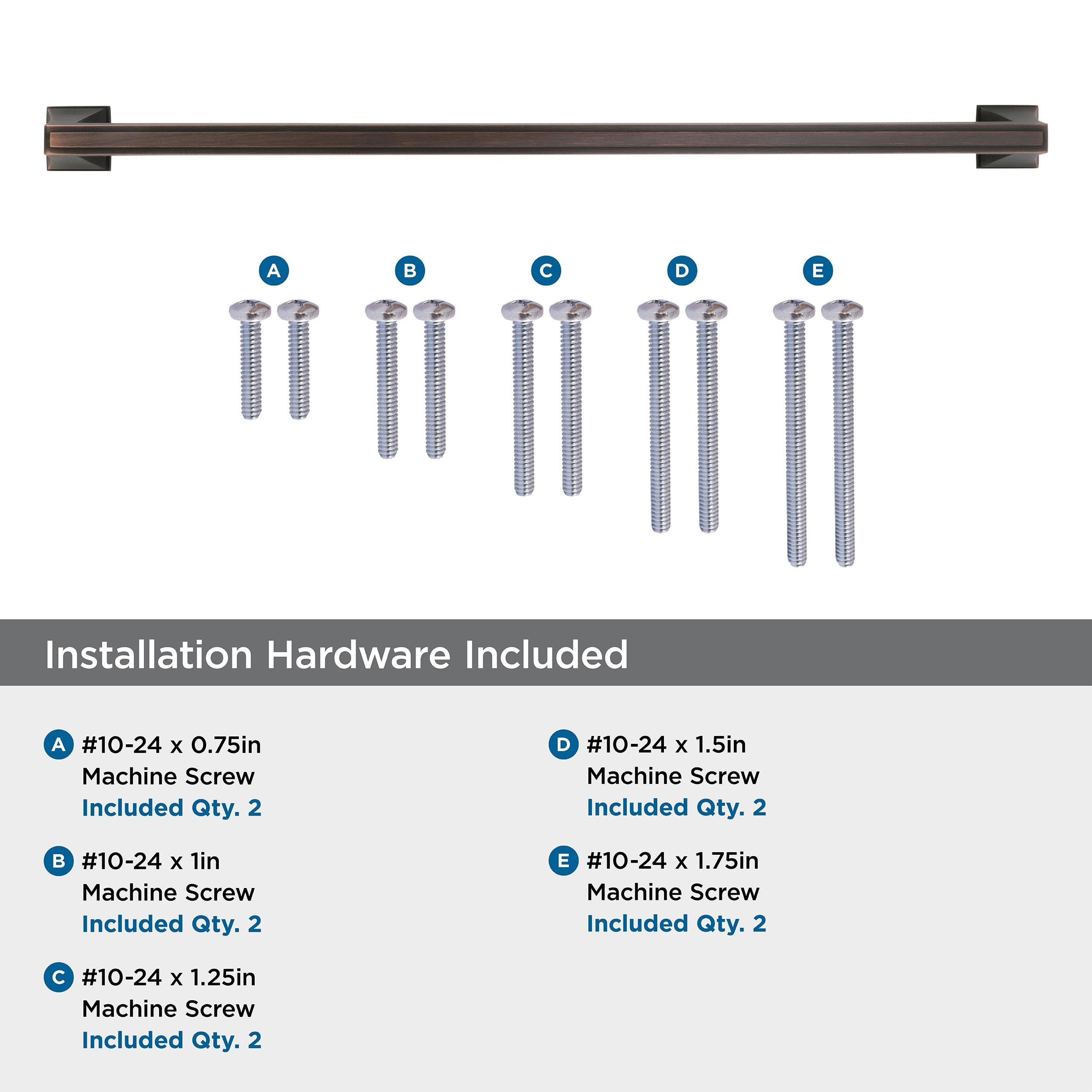 Amerock Mulholland 18 Inch Oil Rubbed Bronze Appliance Pull - 1 Pack Cabinet Hardware for Kitchen & Bathroom Drawers (457mm Center to Center) - Perfect for Cabinet Upgrades, Home Renovation & DIY Projects