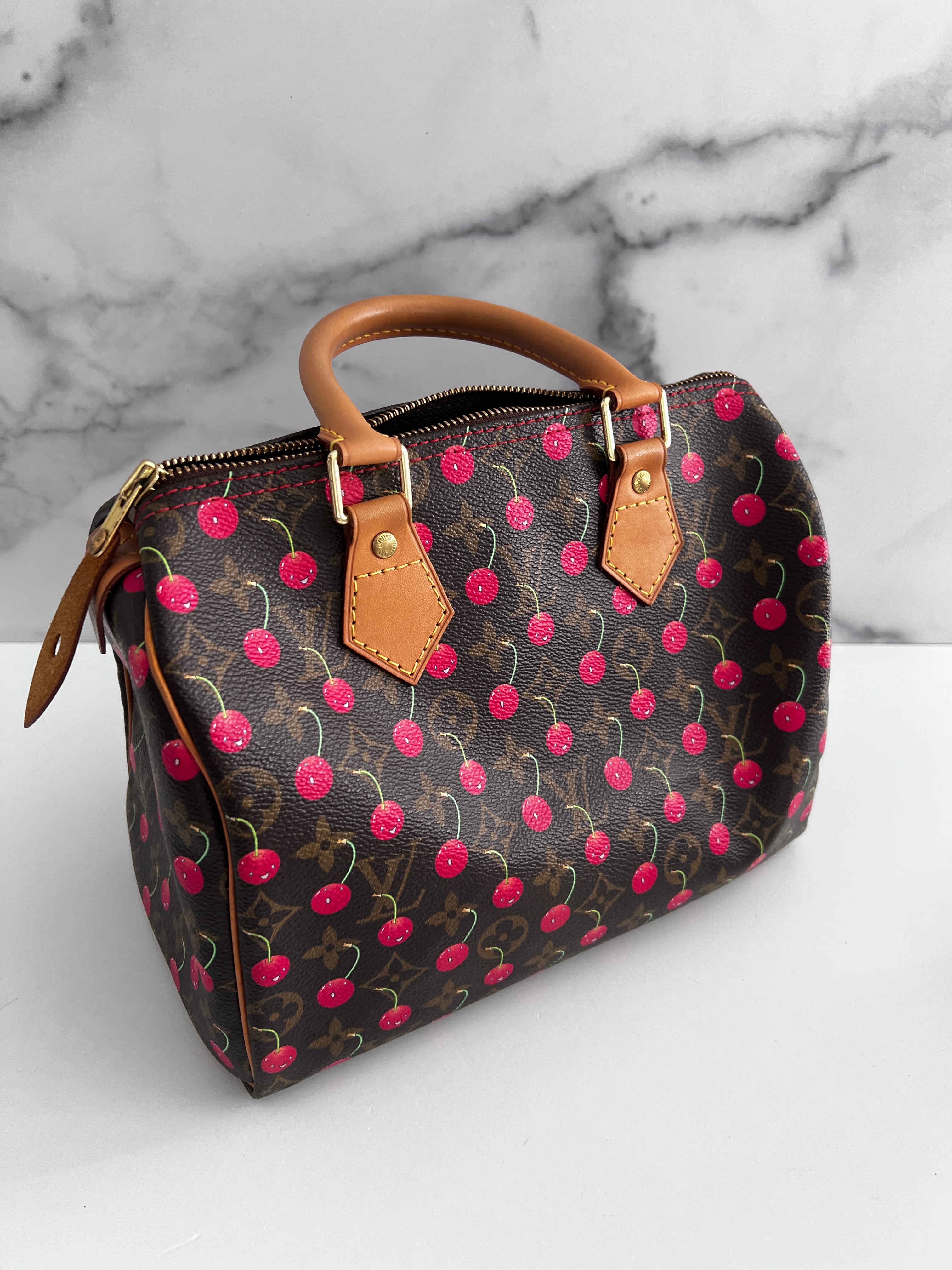 Louis Vuitton Monogram Cherry Speedy 25 Handbag - Stylish Crossbody Purse for Women, Perfect for Work, Travel & Everyday Use