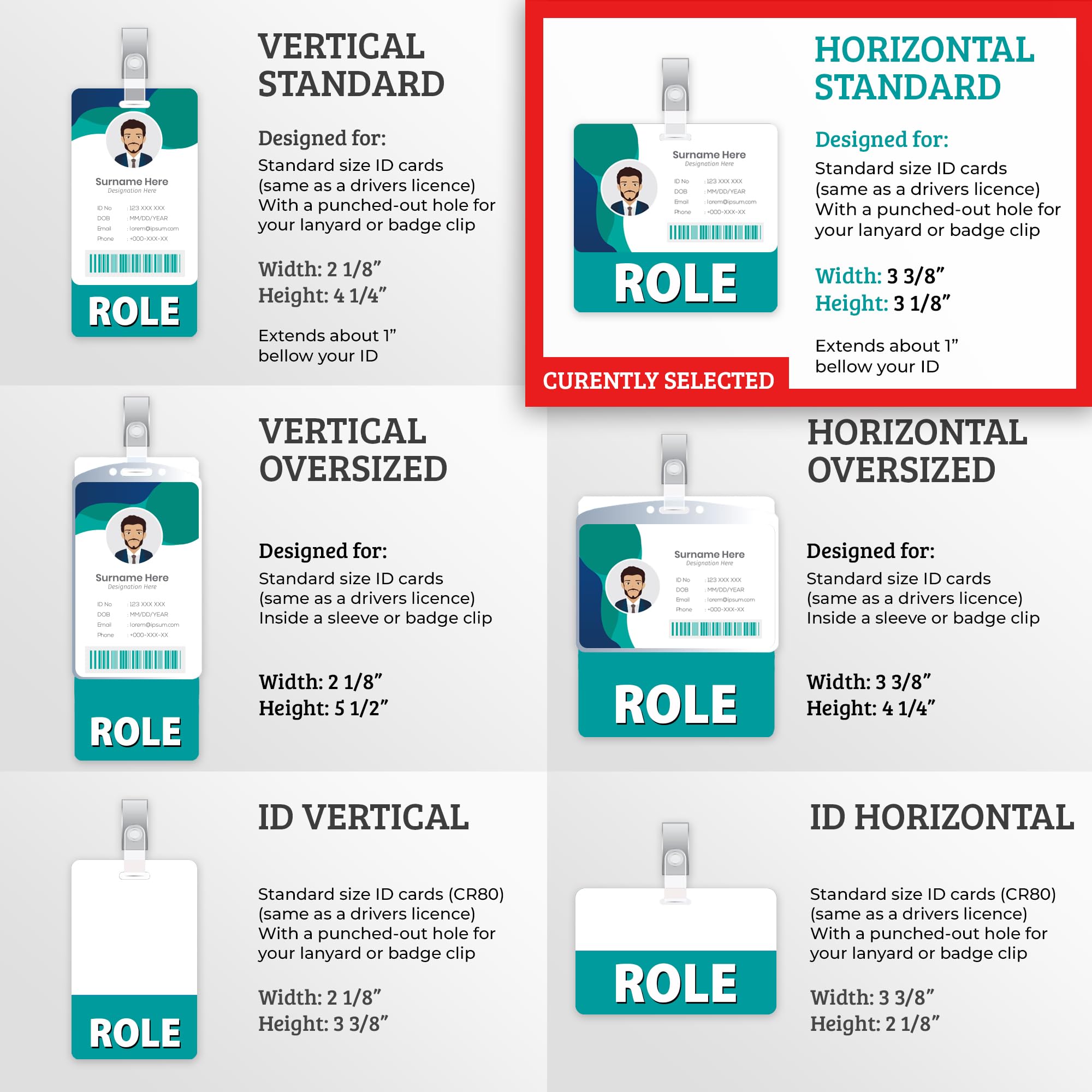 100 Pcs Bulk Custom Brown Horizontal Badge Buddy ID Backer Cards - Double Sided Durable Water Resistant Badge Holders for Nurses, Doctors & Healthcare Professionals - Perfect for Hospital ID, Security Badges & Workplace Identification