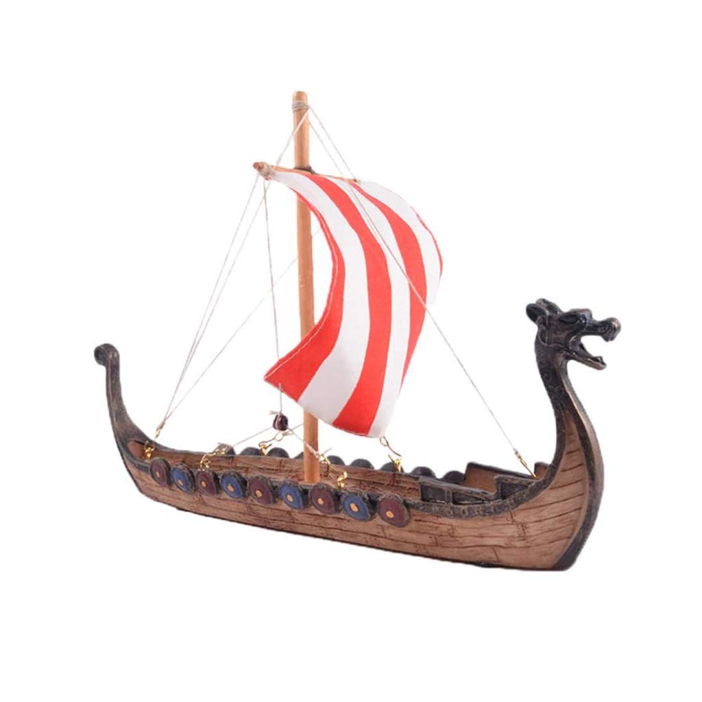 Handmade Wooden Pirate Ship Model - Vintage Nautical Home Decor, Unique Gift for Pirate Lovers & Collectors - Perfect for Living Room Display, Themed Parties & Kids Playroom