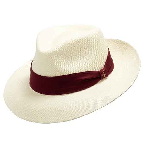 Natural With Burgundy Hatband