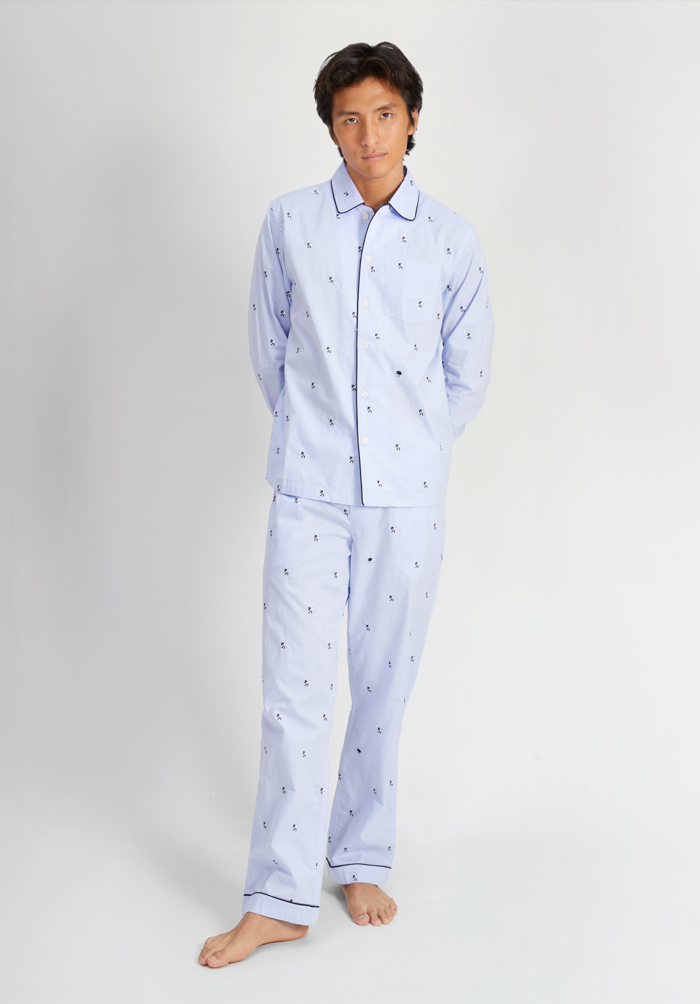 Henry Pajama Set in Black Sheep - Soft & Comfortable Sleepwear for Men & Women - Perfect for Lounging, Sleeping & Relaxing at Home