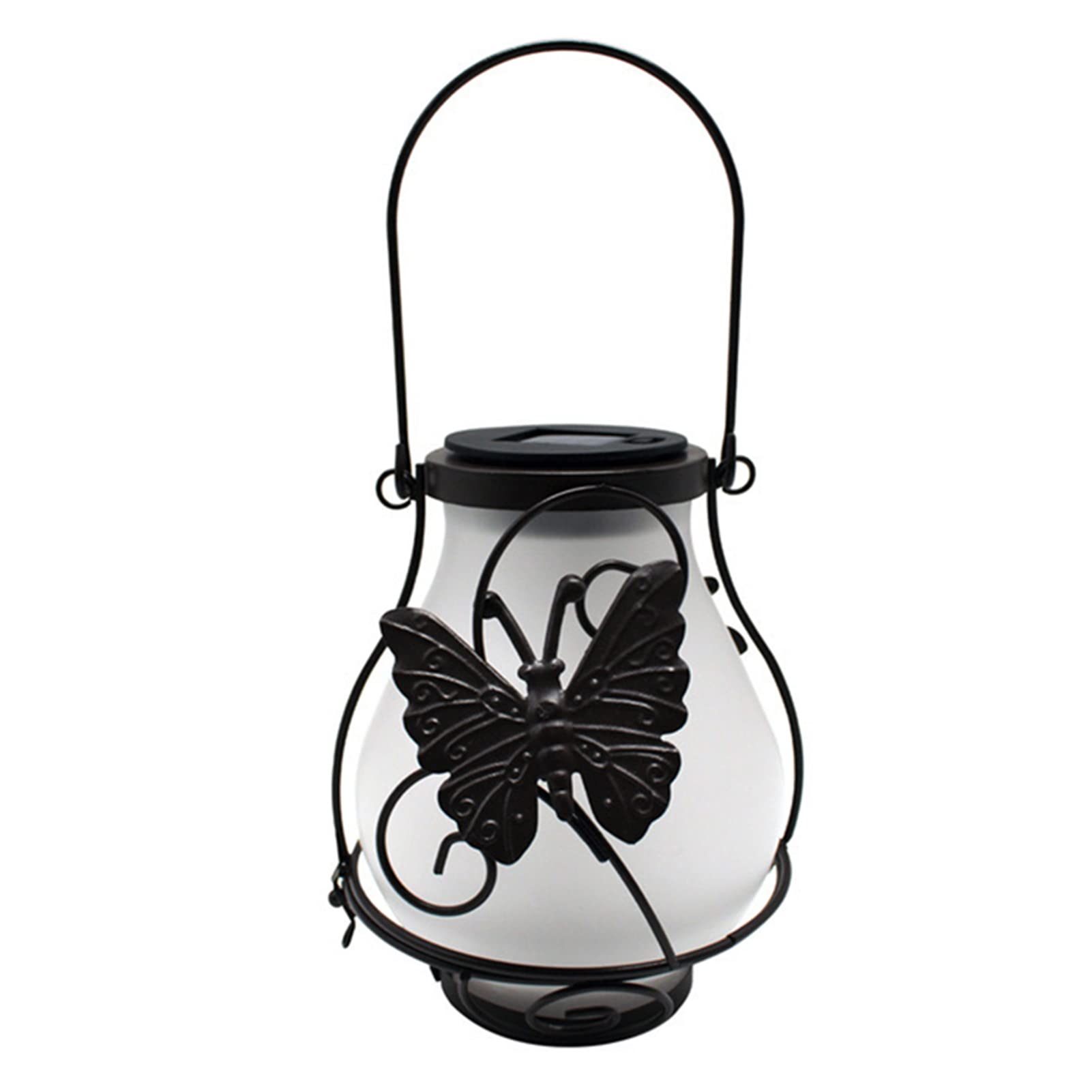 Solar LED Flame Fire Lantern - Waterproof Outdoor Hanging Lights for Garden, Patio, Yard Decor | Portable Flickering Metal Torch for Camping, Backyard Parties, Pathway Lighting