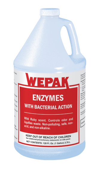 Wepak Enzyme Odor Eliminator - Spring Wild Ruby Scent - 4 Gallon Case - Eliminates Pet, Smoke & Household Odors - Ideal for Home, Office & Car Use