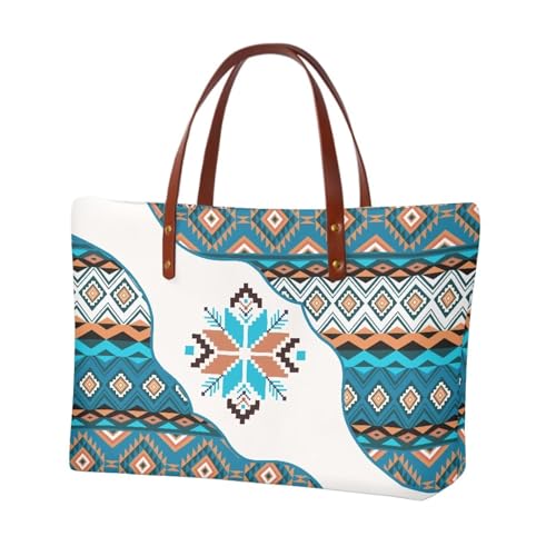 Aztec-blue and White