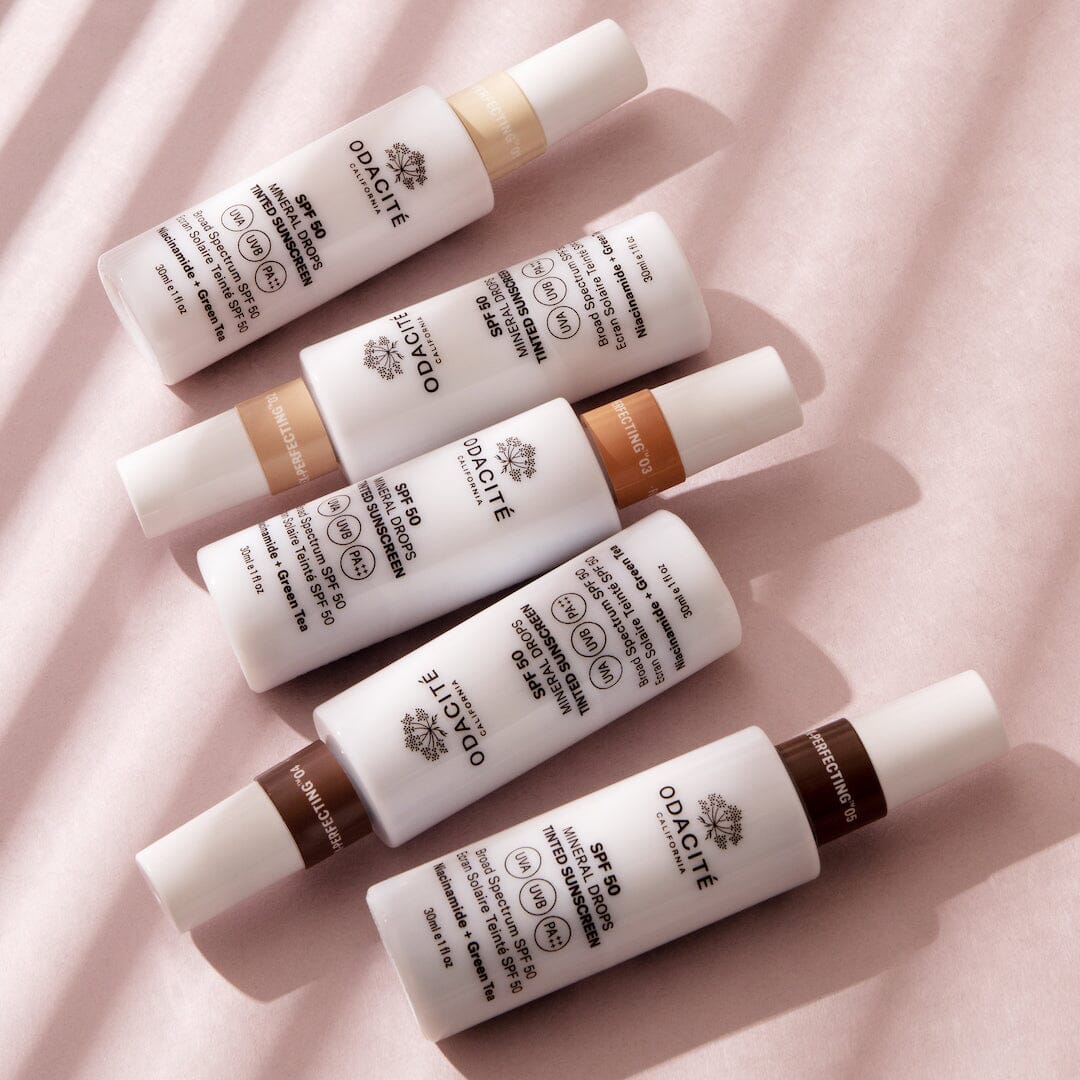SPF 50 Flex Perfecting™ Mineral Drops Tinted Sunscreen - Oil-Free, Non-Greasy Face Sunscreen for Daily Protection | Perfect for Beach, Outdoor Activities & Sensitive Skin Care