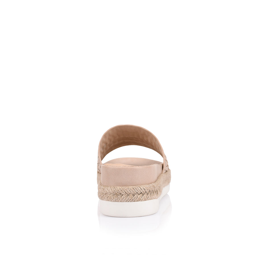 Denver Footbed Slides - Comfortable Arch Support Sandals for Women, Blush Pink | Perfect for Home, Pool, Beach & Casual Wear