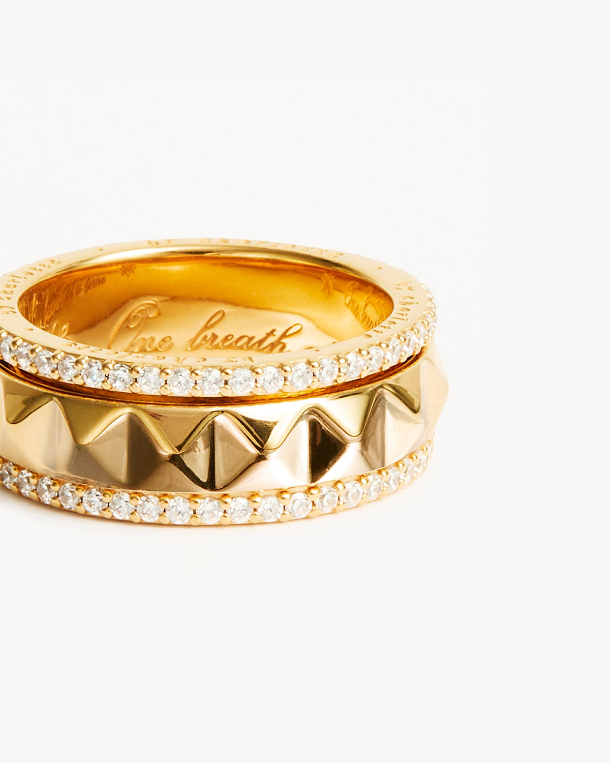 18K Gold Vermeil Spinning Meditation Ring for Anxiety Relief - Stress Relief & Mindfulness Jewelry for Women & Men - Perfect for Yoga, Meditation & Daily Wear