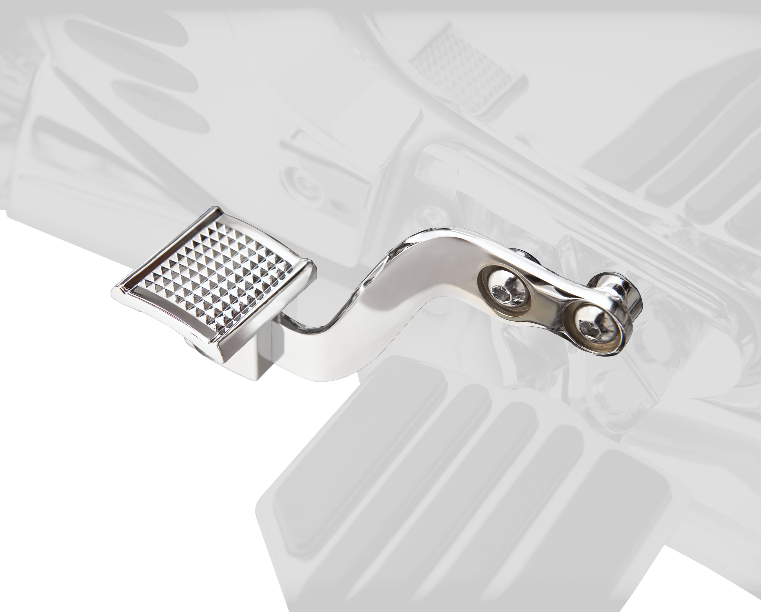 Show Chrome Accessories 52-711 Motorcycle Brake Side Heel Rest - Comfortable Foot Peg for Harley Davidson, Honda, Yamaha & Cruiser Bikes - Perfect for Long Rides & Highway Cruising