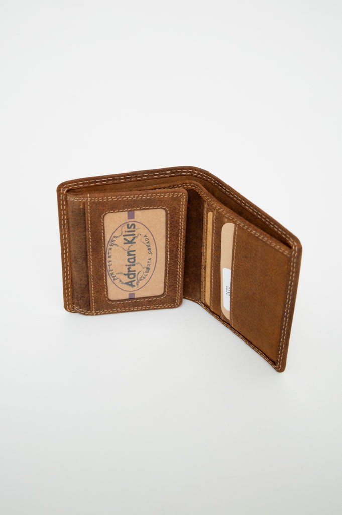 Adrian Klis 230 Buffalo Leather Wallet for Men - Slim RFID Blocking Bifold Wallet with Money Clip - Perfect for Everyday Use, Travel, and Gifts