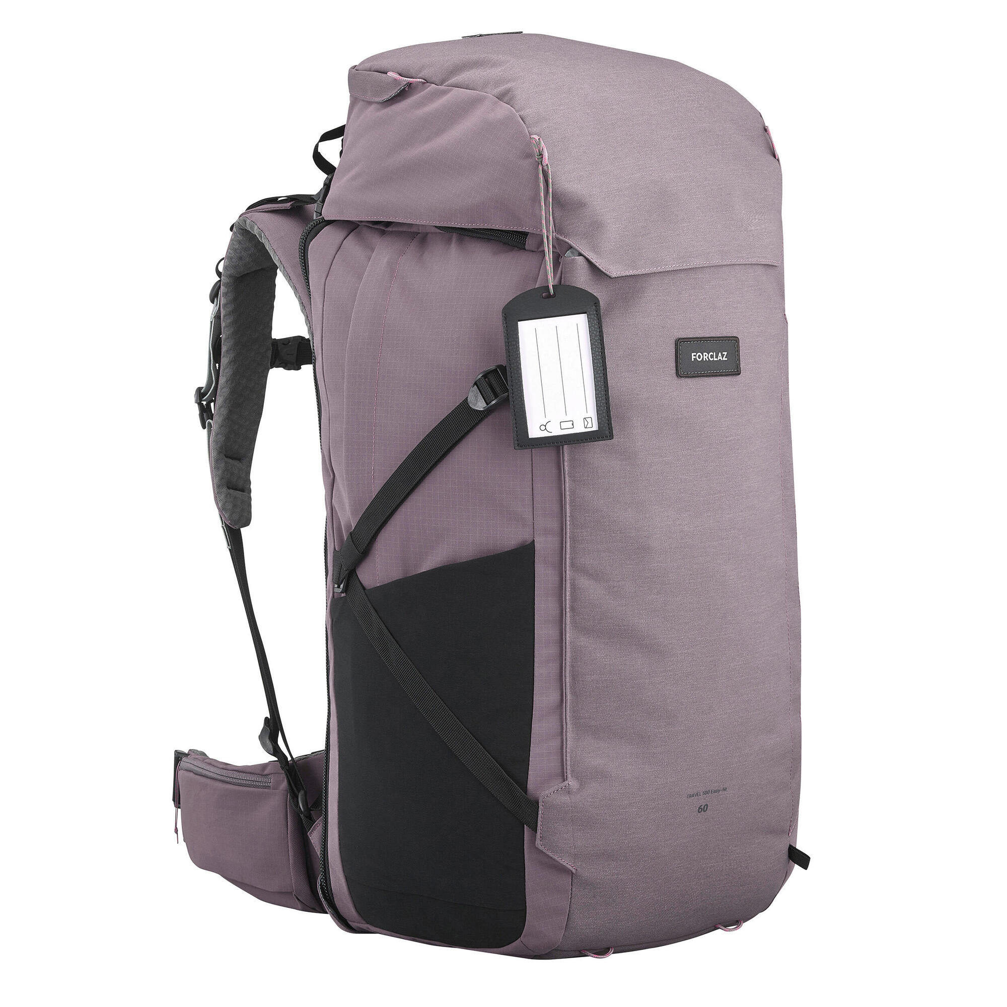 Forclaz Women's Travel 900 60+6L Hiking Backpack - Lightweight Waterproof Backpacking Pack for Outdoor Adventures & Travel