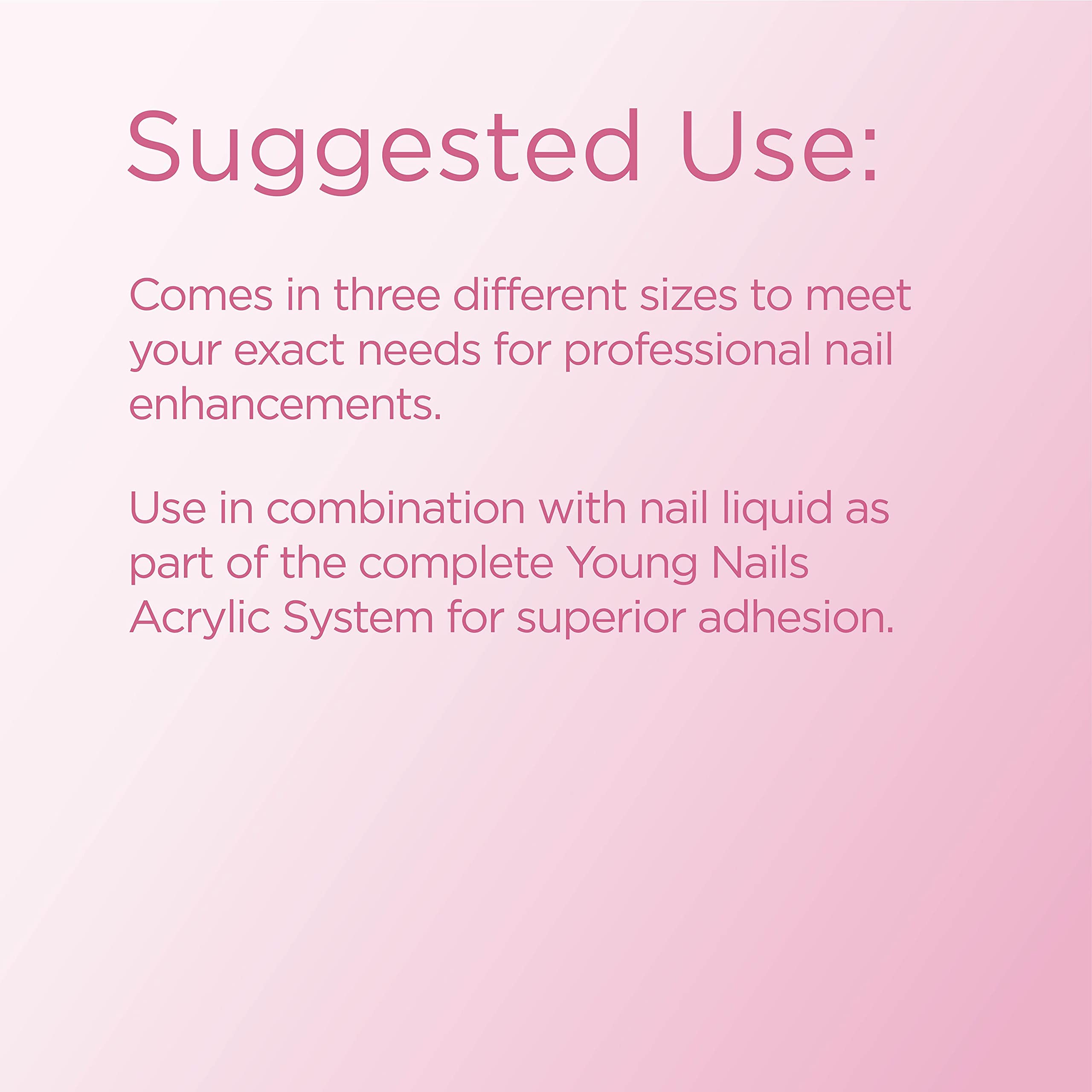 Young Nails False Nail Powder - French Pink (85g) | Professional Acrylic Nail Extension Kit for Salon & DIY Manicure | Perfect for Bridal, Party & Special Occasion Nail Art