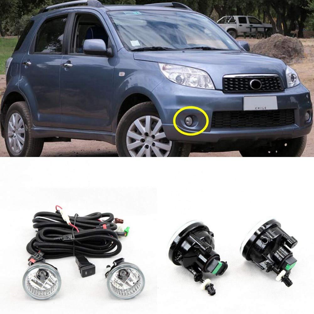 Daihatsu Terios 2010-2015 Front Bumper Fog Lights with Wiring Kit - Off-Road & Night Driving