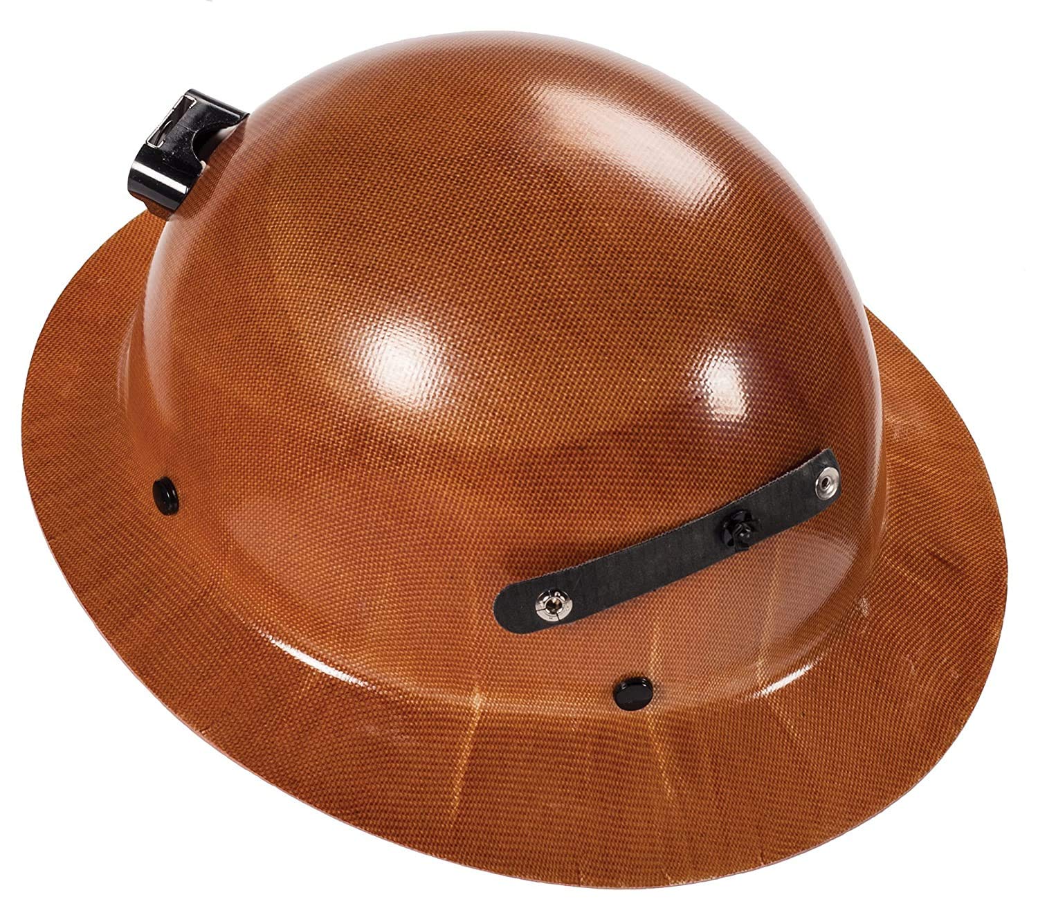 MSA Skullgard Full Brim Hard Hat with Suspension - ANSI Approved Safety Helmet with Lamp Bracket & Cord Holder - Phenolic Resin Construction for Heat Resistance up to 350°F - Ideal for Construction, Mining & Industrial Work