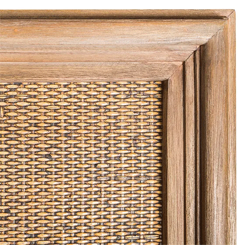Ayla Rattan Headboard King Size - Natural Woven Rattan Bed Headboard for Super King Beds - Perfect for Boho, Coastal, and Farmhouse Bedroom Decor