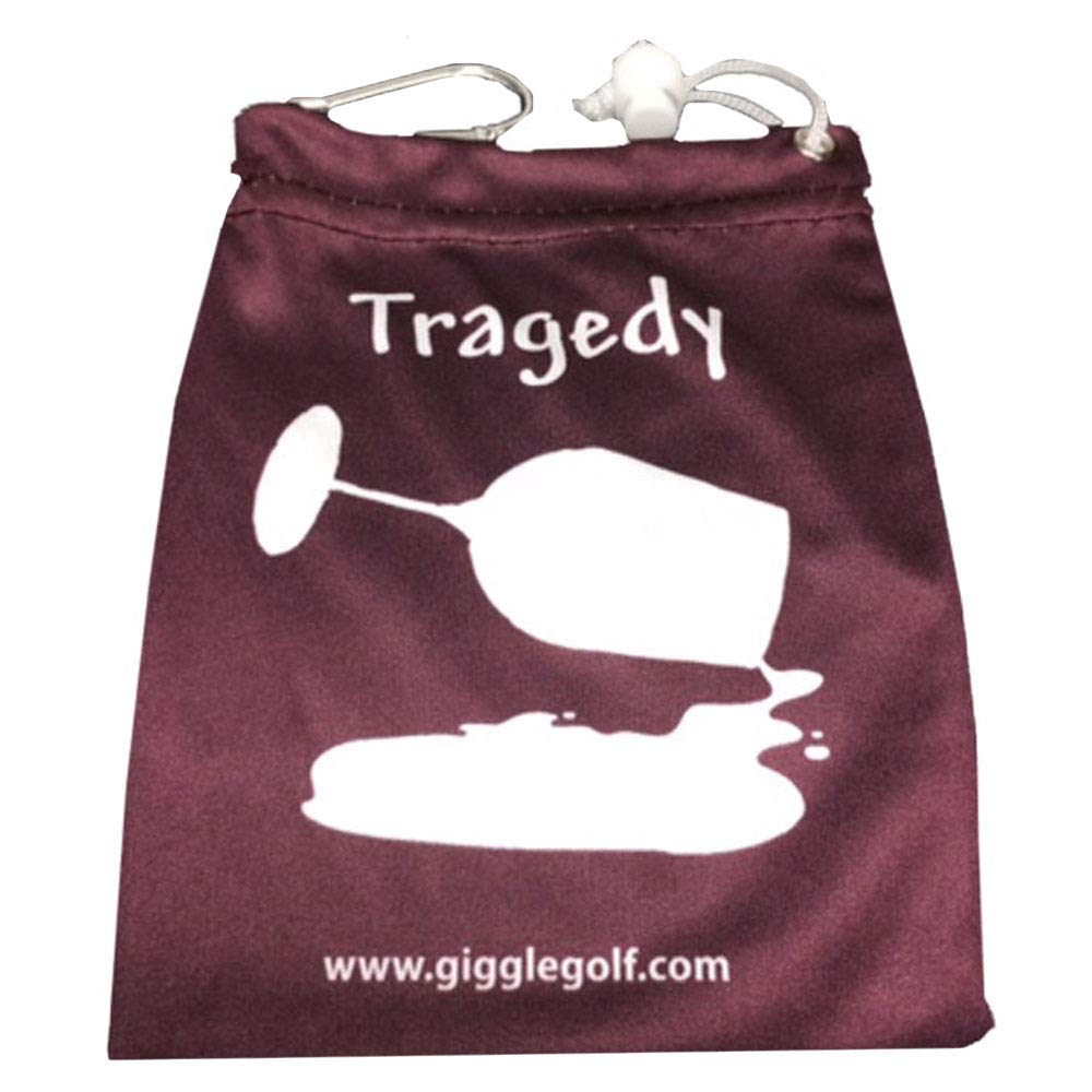 Premium Microfiber Golf Tee Bag with Luggage Tag - Durable Golf Accessory for Travel & Storage | Perfect for Golfers, Tournaments & Club Organization