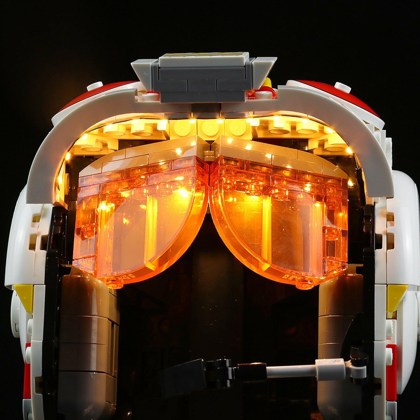 Best Light Kit for Lego Star Wars Luke Skywalker Helmet 75327 - DIY Lighting Upgrade for Display & Collectors - Perfect for Home Decor, Gift & Star Wars Fans