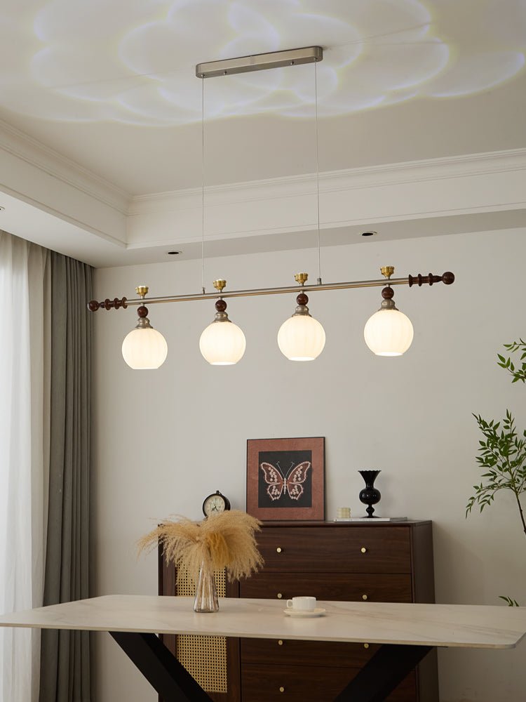 Cassian Linear Pendant Lamp - Modern LED Hanging Light Fixture for Kitchen Island, Dining Room & Living Room | Dimmable Industrial Style Lighting
