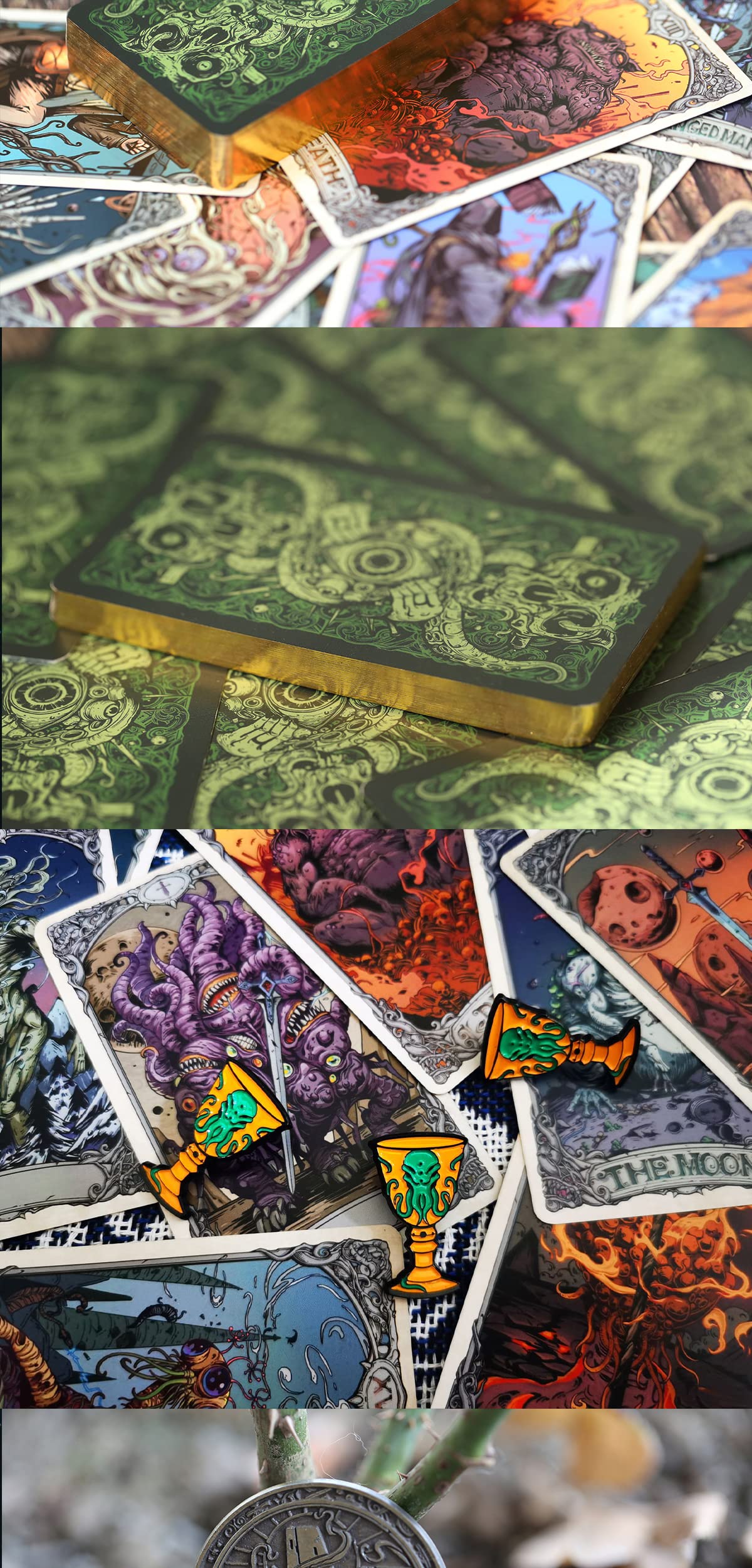 Cthulhu Poker Cards Collection - Rare Limited Edition Playing Cards Set for Card Games, Magic Tricks & Parties - Perfect Gift for Men & Women - Ideal for Cardistry, Game Nights & Halloween Events