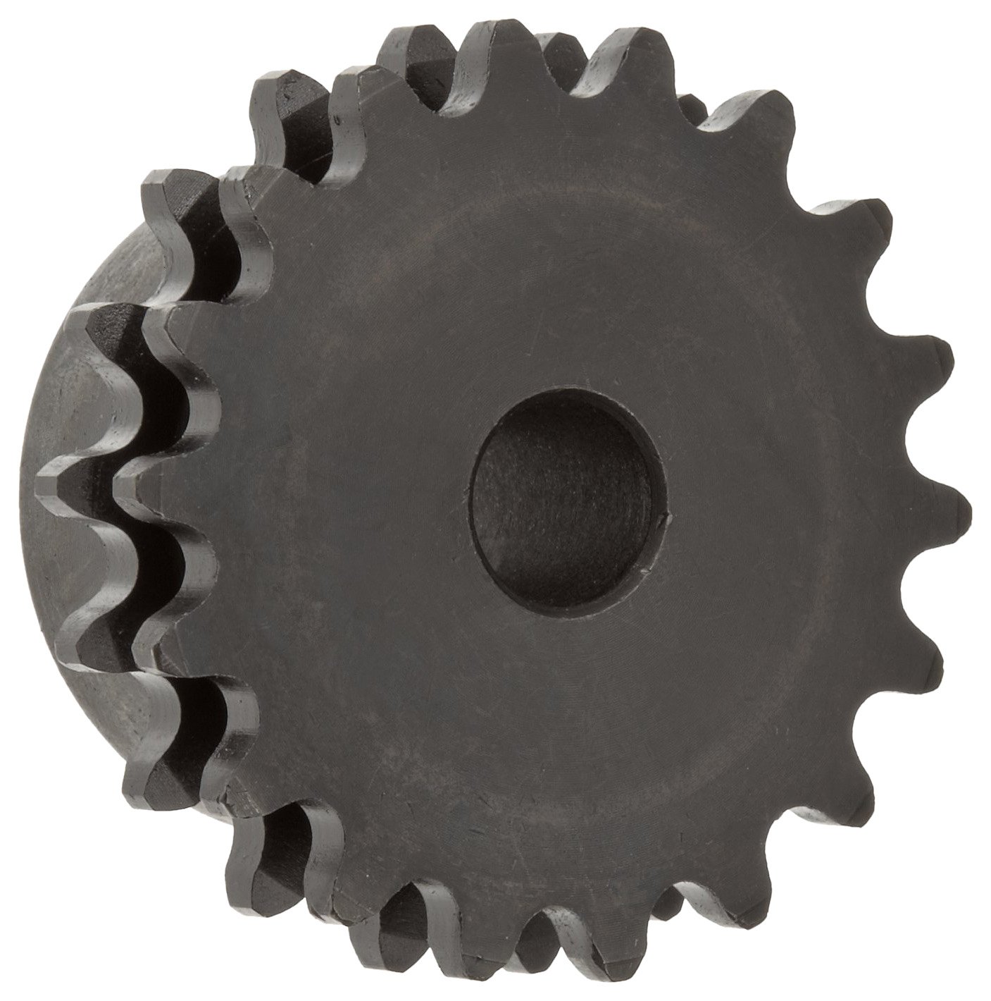 Hardened Teeth Martin Roller Chain Sprocket - Type B Hub, Double Strand, 35 Chain Size, 0.375