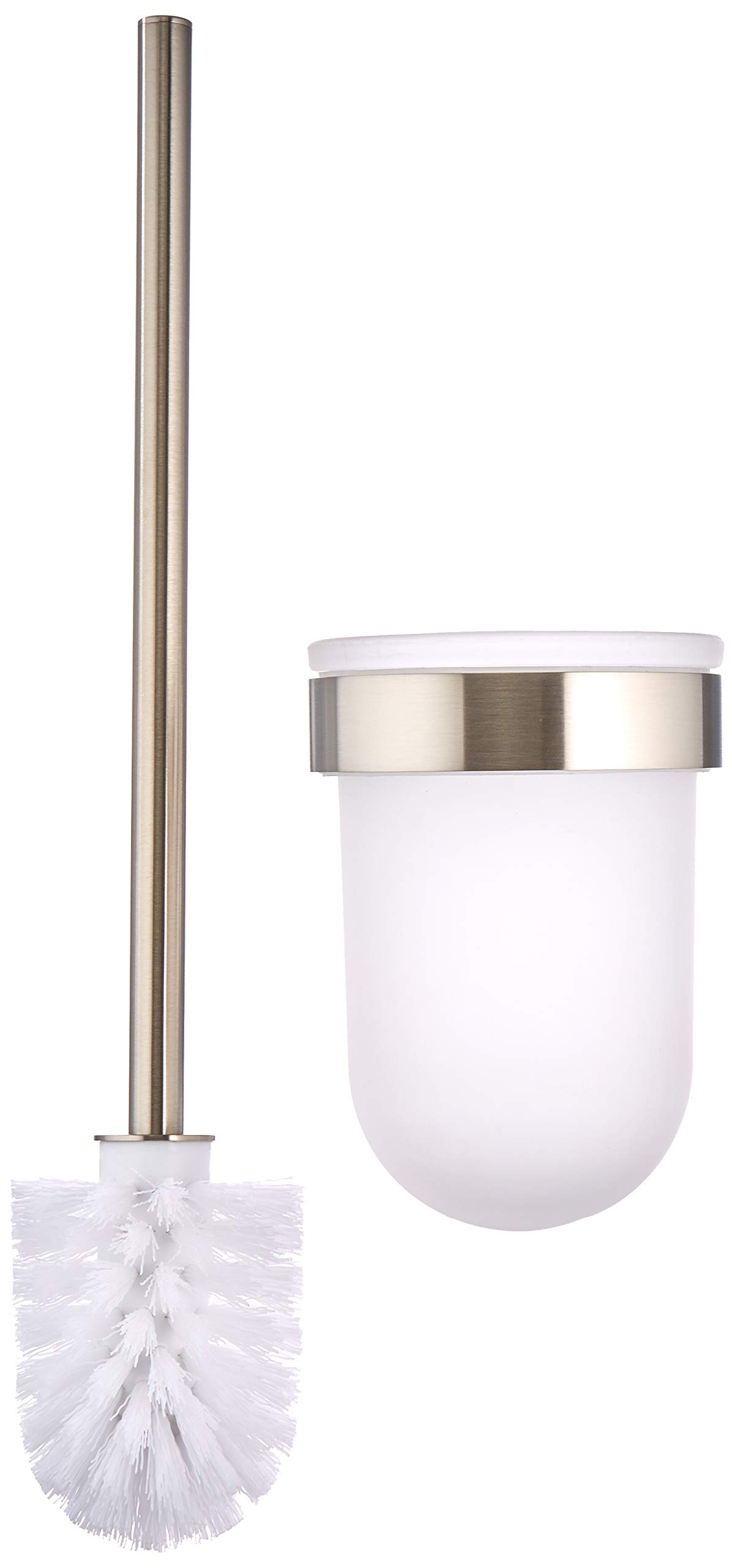GROHE 40513DC1 Essentials Cube Toilet Brush Set with Supersteel - Modern Bathroom Cleaning Tool for Hygiene & Convenience